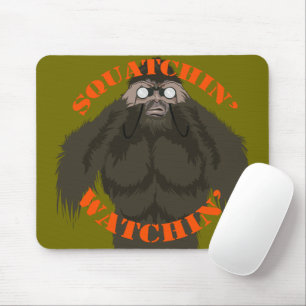 Squatchin' Watchin' Bigfoot Love Mouse Mat