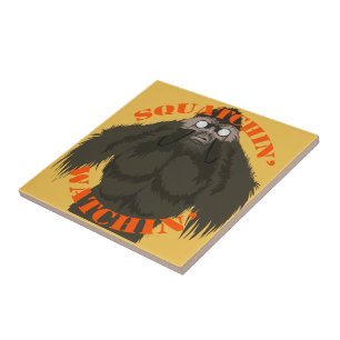 Squatchin' Watchin' Bigfoot Love Tile