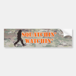Squatchin' Watching Two Bumper Sticker