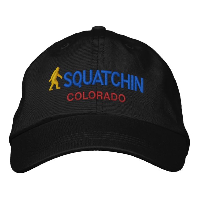 Squatchin & your state personalised embroidered hat (Front)