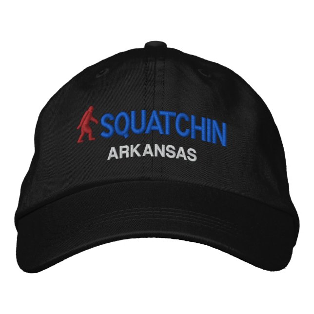 Squatchin & your state personalised embroidered hat (Front)