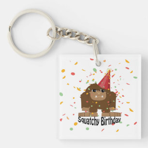 Squatchy Birthday  Key Ring