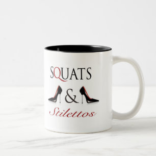 Squats and Stilettos Two-Tone Coffee Mug