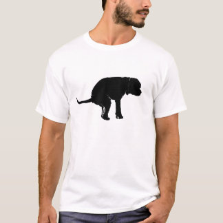 Squatting Dog Silhoutte T-Shirt