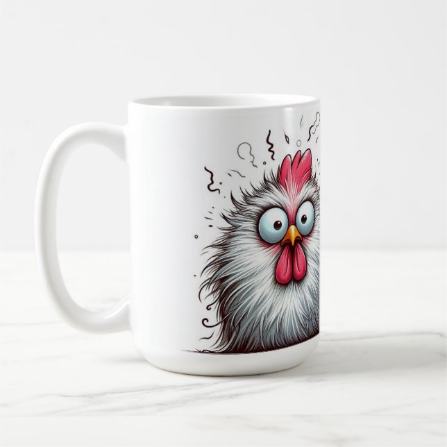 "Squawk and Joy Chicken" Mug (Left)