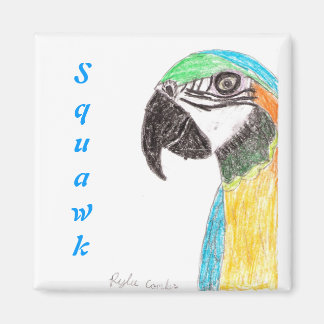Squawk Parrot Magnet