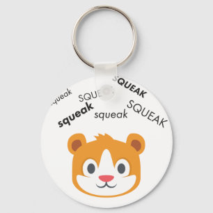 Squeak Hamster Cute Emoji Key Ring