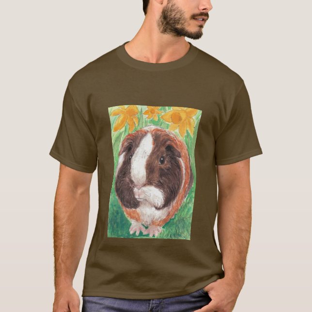 Squeaker and daffodils T-Shirt (Front)