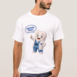 Squeaky Clean Tooth Mascot Dental T-Shirt