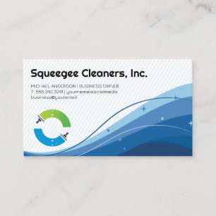 Squeeges Logo Cleaners Business Card