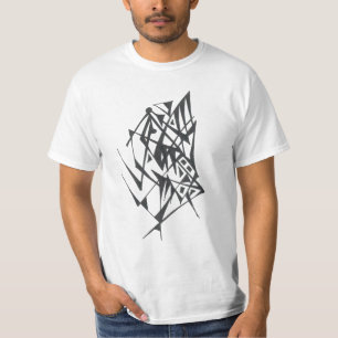 Squeeze Black White Abstract Tribal Tattoo Art T-Shirt