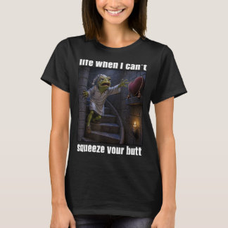 Squeeze butt funny mediaeval frog meme couples T-Shirt