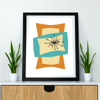 Squeeze Mid Century Modern Retro Poster