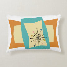 Squeeze Midcentury Modern Decorative Pillow