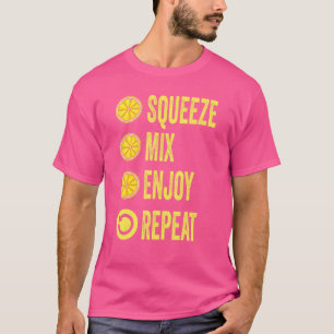 Squeeze Mix Enjoy Repeat Lemonade Stand Boss T-Shirt
