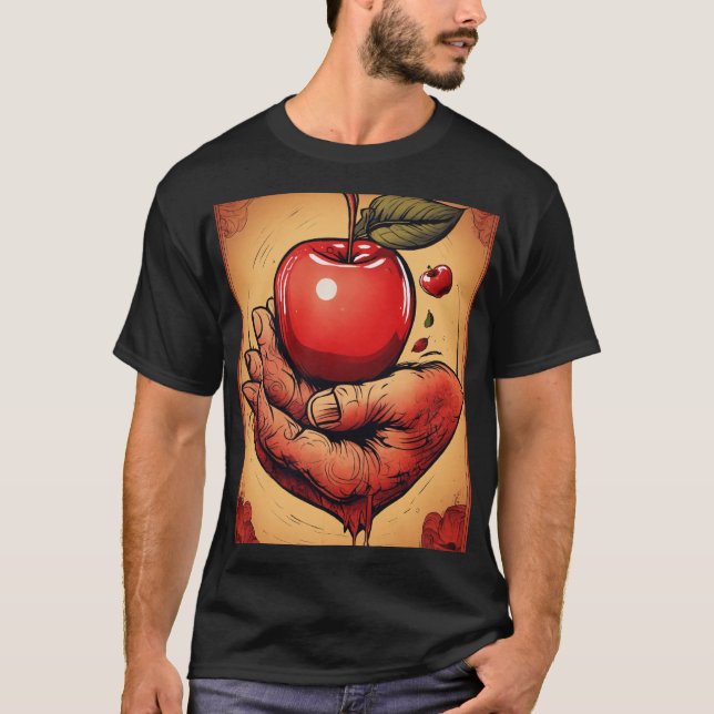 "Squeeze of Love – Tattoo-Inspired T-Shirt Design" (Front)