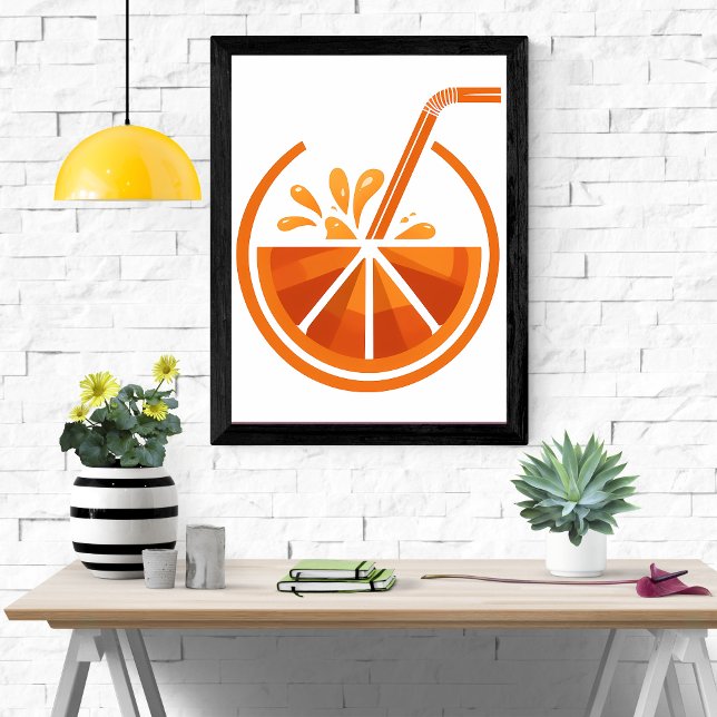 Squeeze of Sunshine: Orange Juice Graphic Poster (Creator Uploaded)