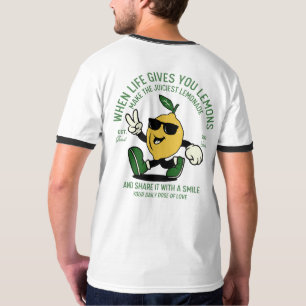 SQUEEZE THE DAY FUNNY LEMON PUN RETRO MASCOT T-Shirt