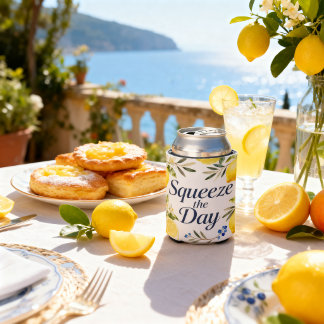 Squeeze the Day Lemon Amalfi Coast Italian Party Can Cooler