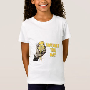 Squeeze The Day Lemon Pun T-Shirt