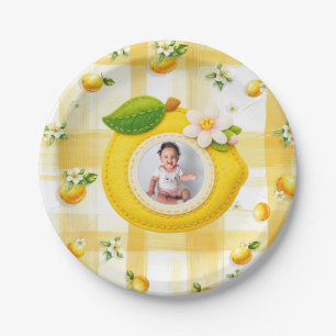 Squeeze the day - Lemon theme Paper Plate