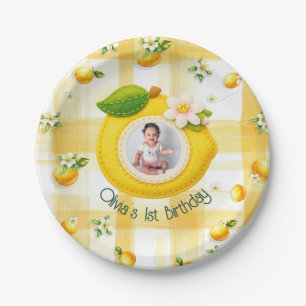 Squeeze the day - Lemon theme Paper Plate