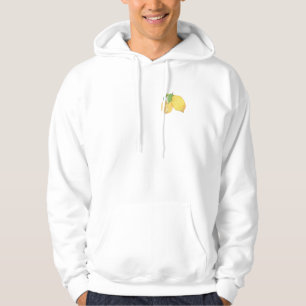 Squeeze the Day Lemon Watercolor Illustration Hoodie