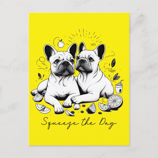 Squeeze The Day Postcard (Front)