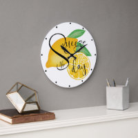 Squeeze The Day Tropical Lemons Art Illustration