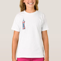 Squeezed Toothpaste Tube Character Kids