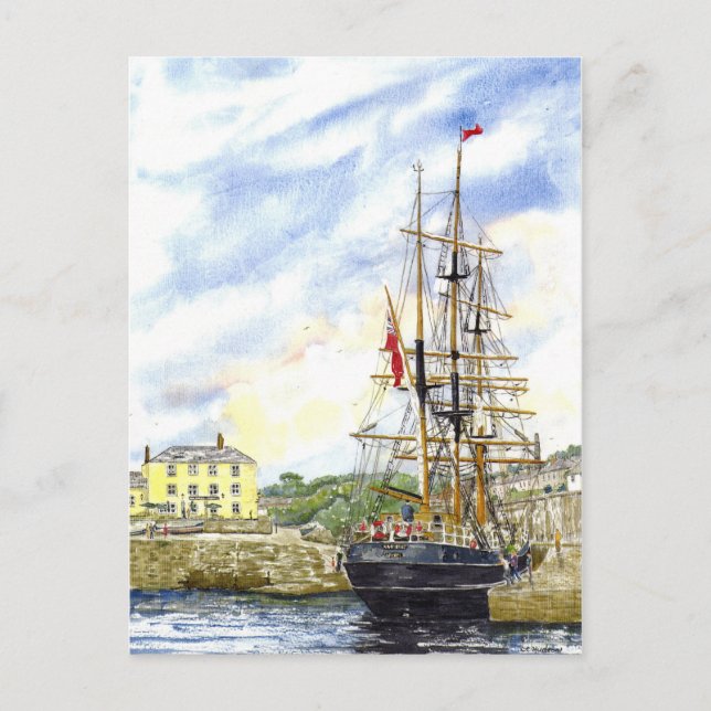 'Squeezing Through' Postcard (Front)