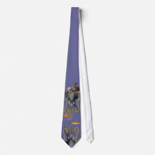 Squid and fish Necktie