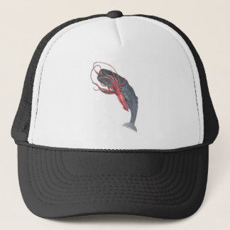 Squid and Whale Trucker Hat