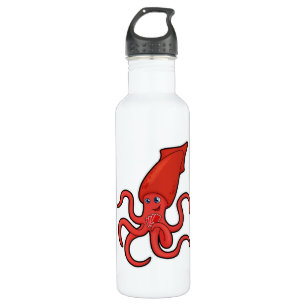 Squid at Poker with Poker cards 710 Ml Water Bottle