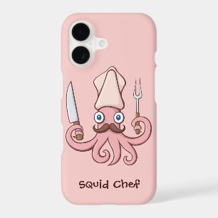 Squid Chef Cartoon iPhone Case