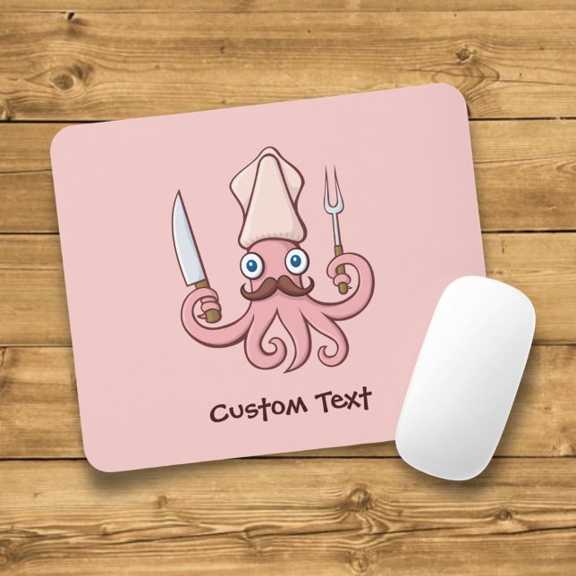 Squid Chef Cartoon Mouse Mat (Creator Uploaded)