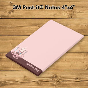 Squid Chef Cartoon Post-it Notes