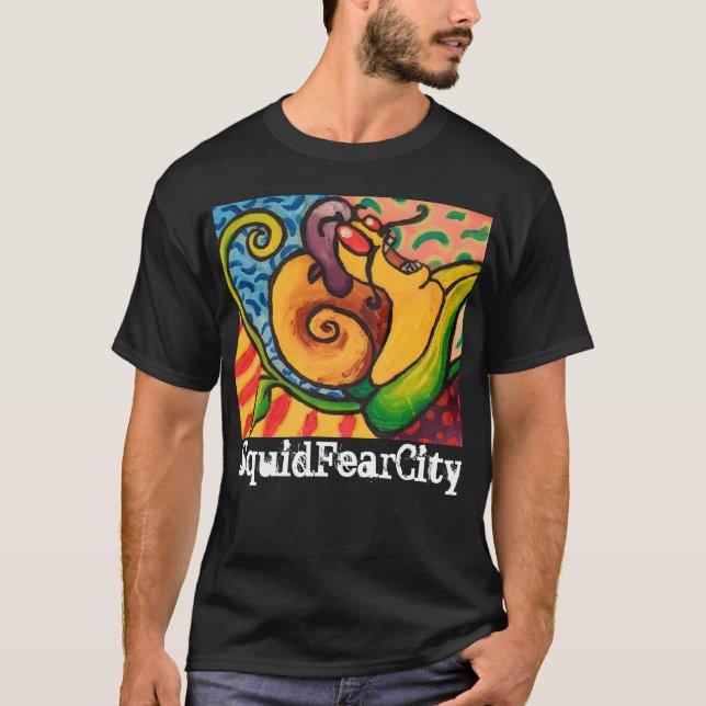 Squid Fear City Graphic Tees (Front)