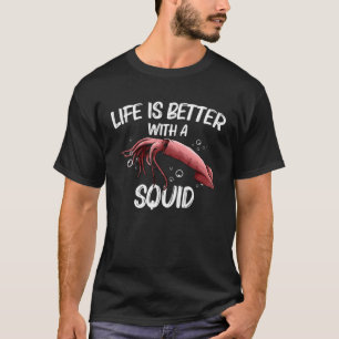 Squid Gift For Men Women Giant Squid Seafood Calam T-Shirt