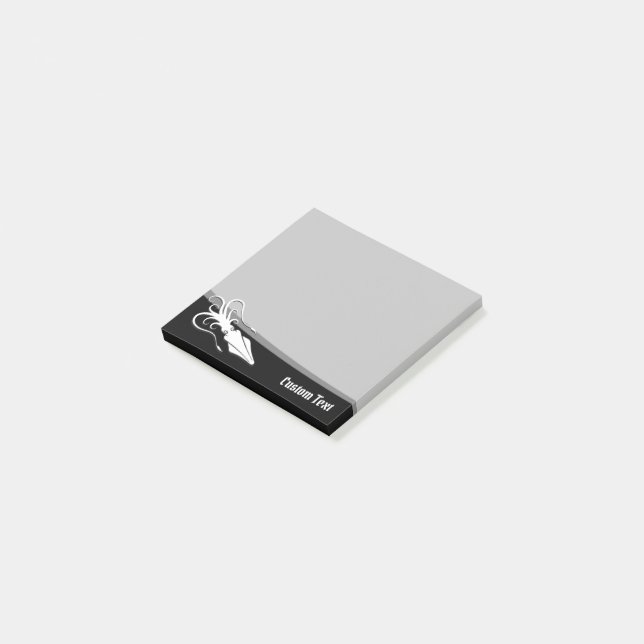 Squid Icon White Post-it Notes (Angled)