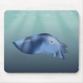 Squid in Ocean Mouse Mat