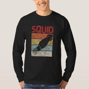 Squid Marine Biologist Cephalopod Squidding Vintag T-Shirt