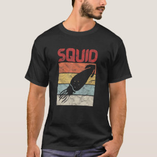 Squid Marine Biologist Cephalopod Squidding Vintag T-Shirt