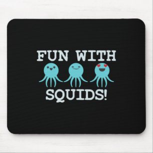 Squid Marine Biologist Teacher Student Gift  Mouse Mat