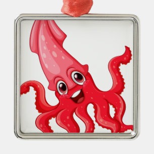 Squid Metal Tree Decoration