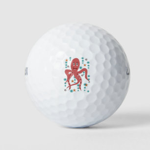 Squid Octopus Animal Undersea Kraken Sea Life Golf Balls