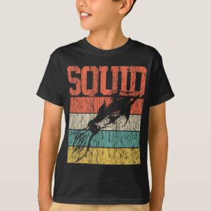 Squid Retro Vintage Marine Biologist T-Shirt