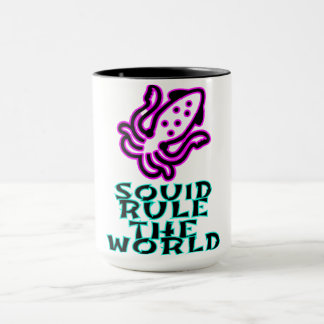 squid rule the world mug