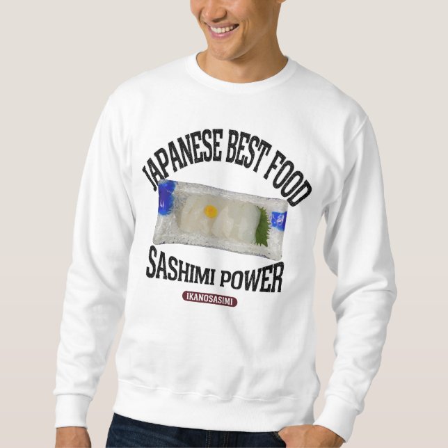 Squid sashimi (vintage style) sweatshirt (Front)