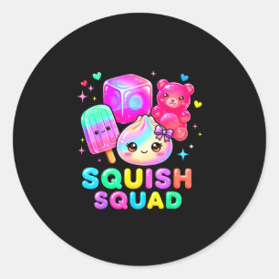 Squid squad dumpling kawaii pastel anime birthday classic round sticker